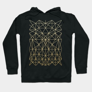 Gold Geometric Lines Hoodie